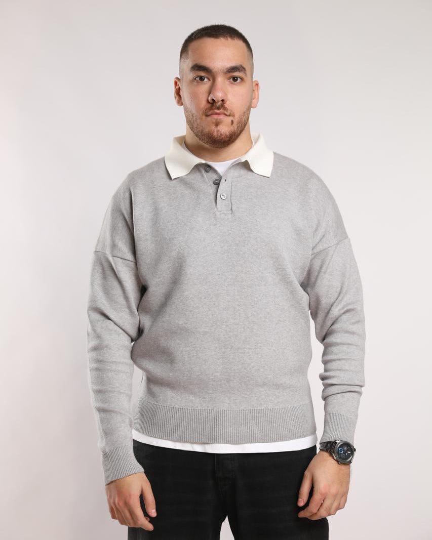 Gray Knitted Sweater