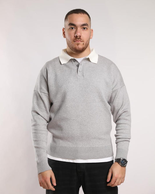 Gray Knitted Sweater