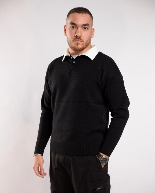 Black Knitted Sweater
