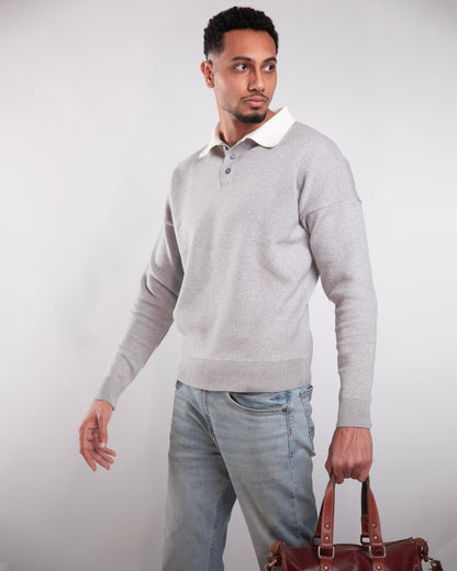 Gray Knitted Sweater