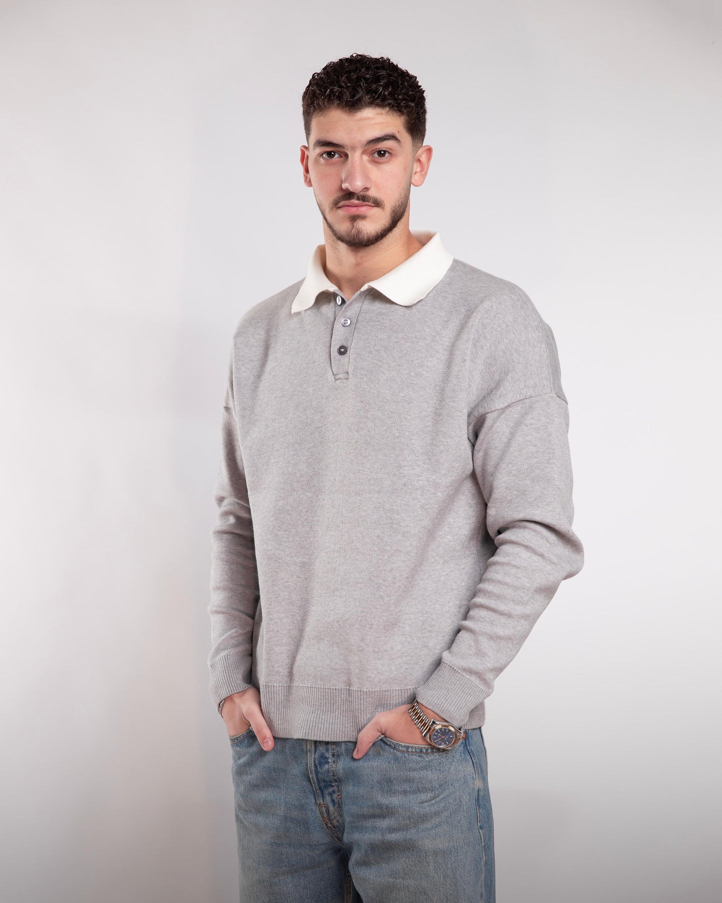 Gray Knitted Sweater