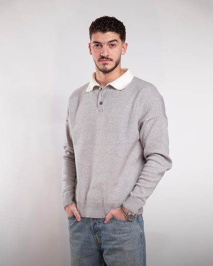 Gray Knitted Sweater