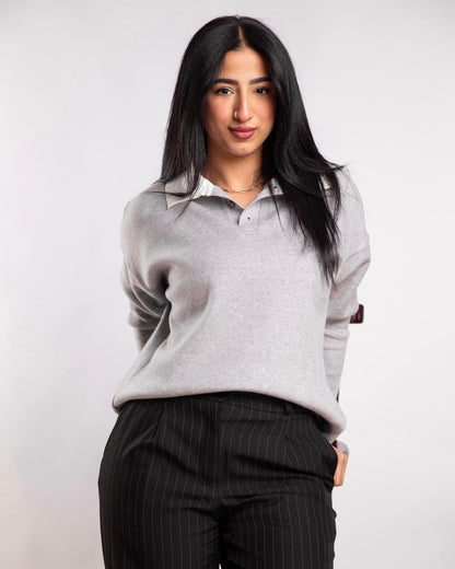 Gray Knitted Sweater